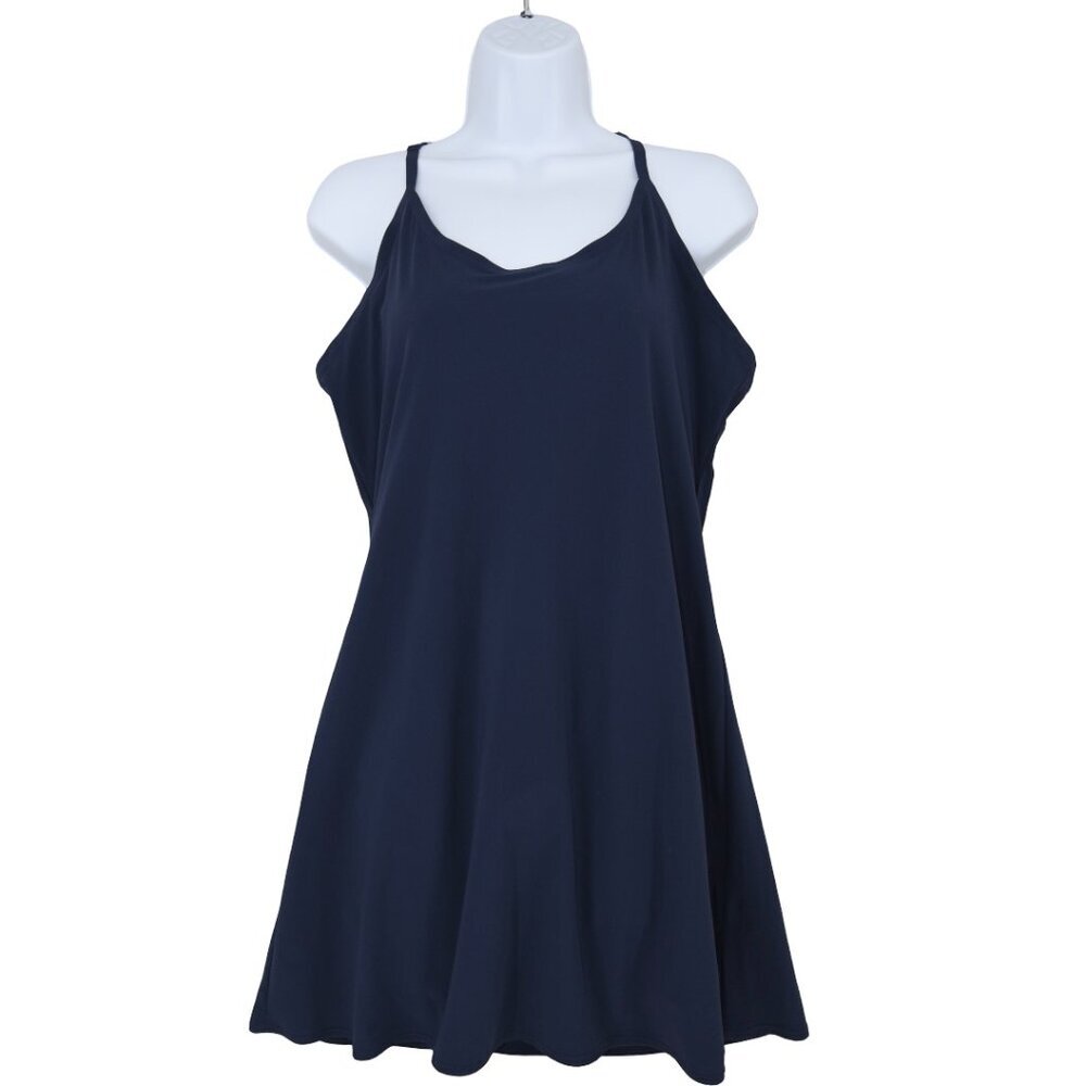 Outdoor Voices Navy Mini Dress Skort Lined L Tennis Padel Sporty